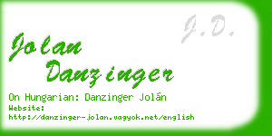 jolan danzinger business card